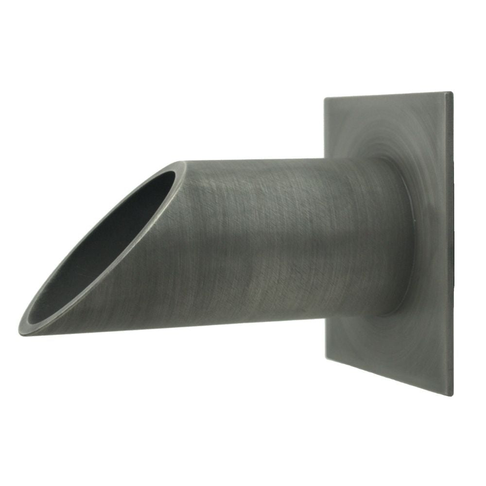 Deco Wall Scupper with Square Backplate – 2.0" - Majestic Fountains