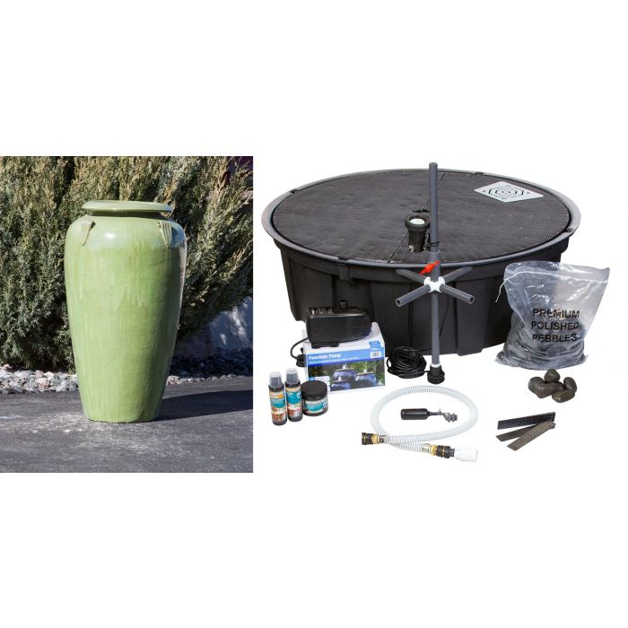 Spring Green Amphora Fountain Kit - FNT40398 - Majestic Fountains