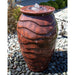 Scalloped Urn Tall - Closed Top Single Vase Complete Fountain Kit - In 2 sizes - Majestic Fountains