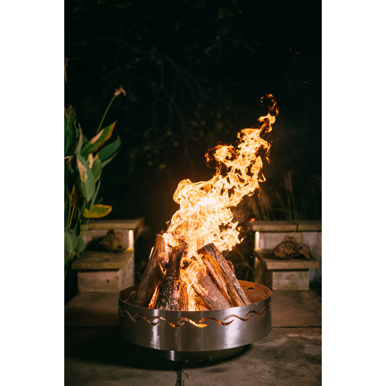 Fire Surfer by Fire Pit Art - Majestic Fountains