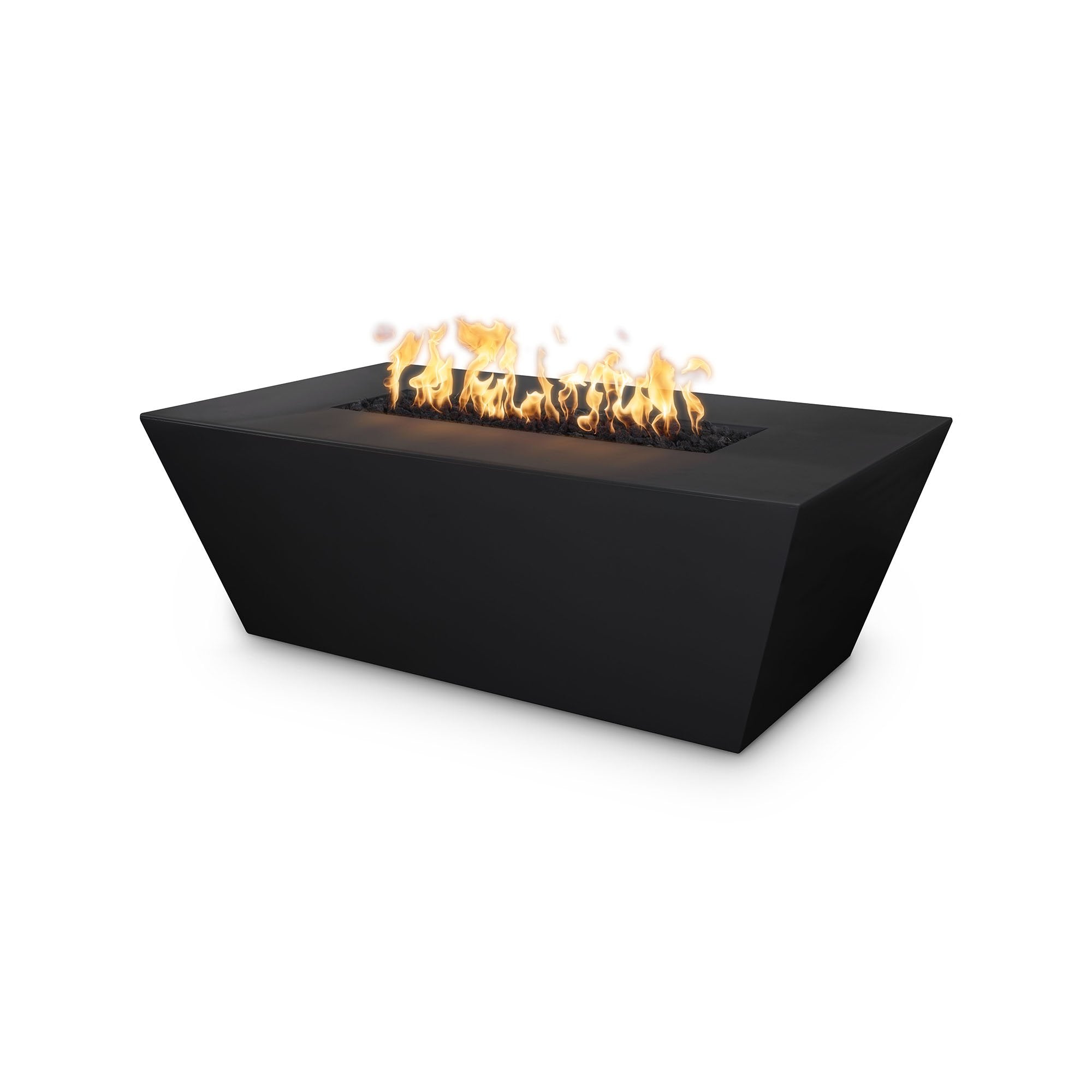 TOP Fires Angelus Rectangle Fire Pit in GFRC Concrete Fire Pit by The Outdoor Plus - Majestic Fountains