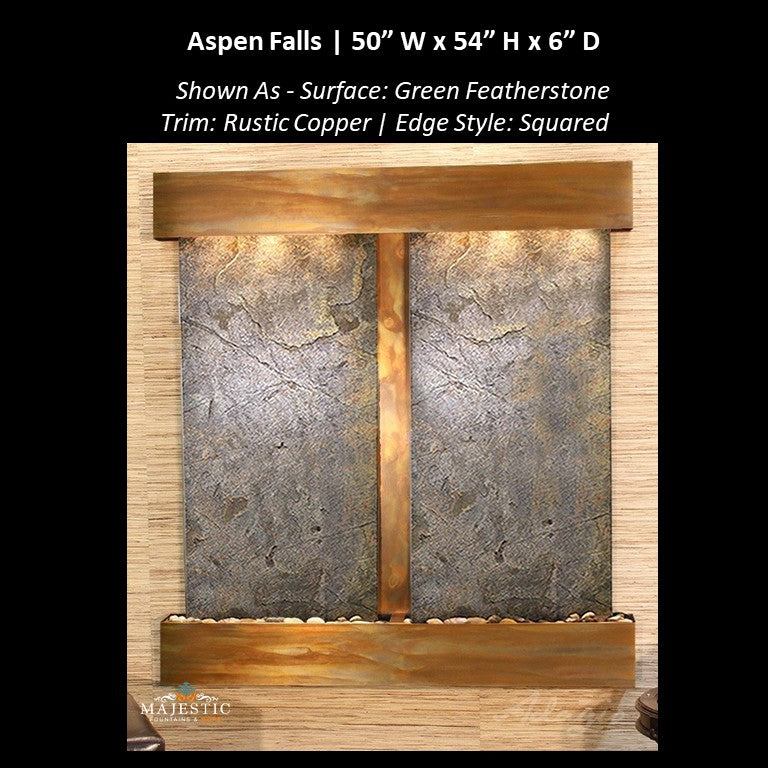 AspenFalls-GreenFeatherStone-RusticCopper-Squared-MajesticFountainsandMore