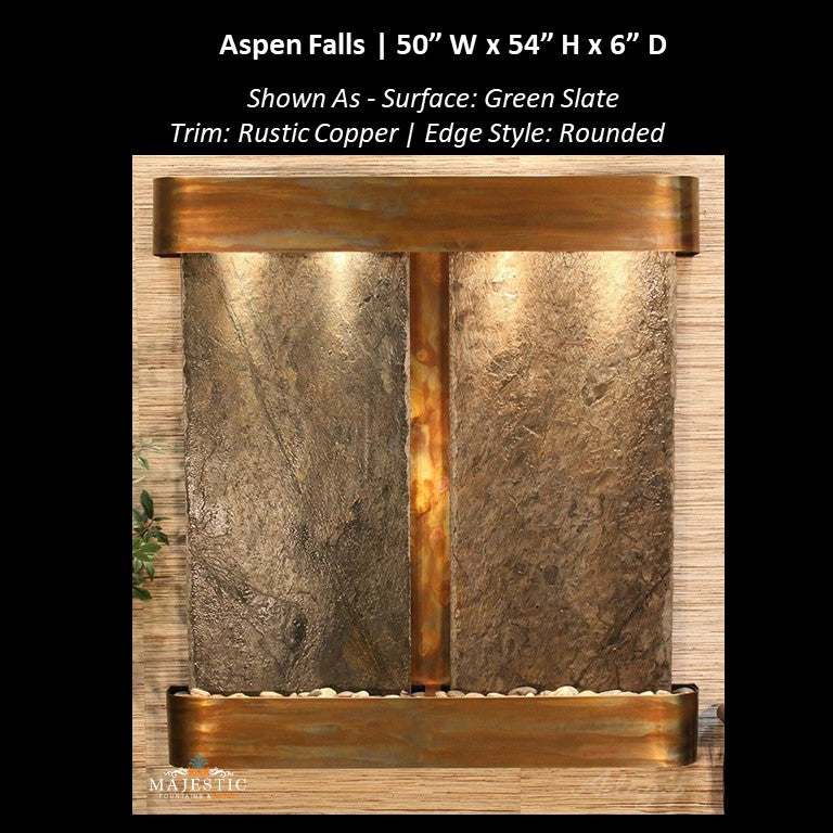 AspenFalls-GreenSlate-RusticCopper-Rounded-MajesticFountainsandMore