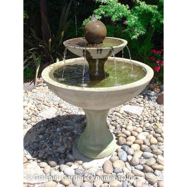 Giannini Garden Doppia Outdoor Courtyard Fountain - 1585 - Majestic Fountains