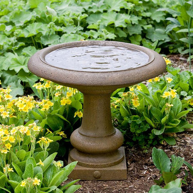 Williamsburg Summer House Birdbath in Cast Stone by Campania International B-126 - Majestic Fountains