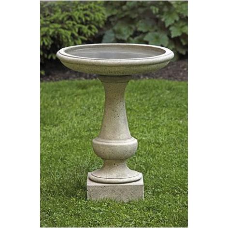 Chatham Birdbath in Cast Stone by Campania International B-152 - Majestic Fountains