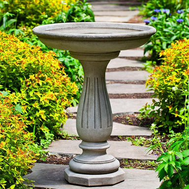 Windmoore Birdbath in Cast Stone by Campania International B-156 - Majestic Fountains