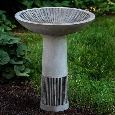 Equinox Birdbath in Cast Stone by Campania International B-159 - Majestic Fountains