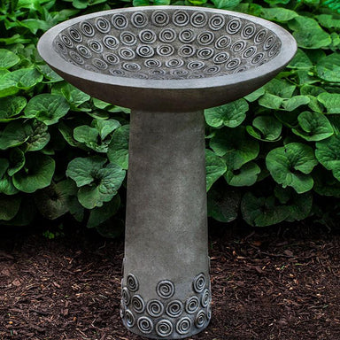 Cirrus Birdbath  in Cast Stone by Campania International B-161 - Majestic Fountains