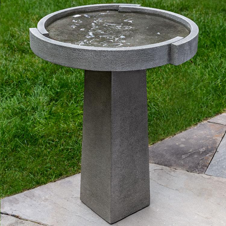 Concept Birdbath in Cast Stone by Campania International B-185 - Majestic Fountains