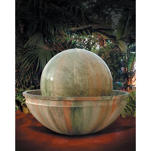 Vortex Fountain with Ball - Outdoor Fountain by Gist G-VRTX-BALL-35-35 -  Majestic Fountains and More