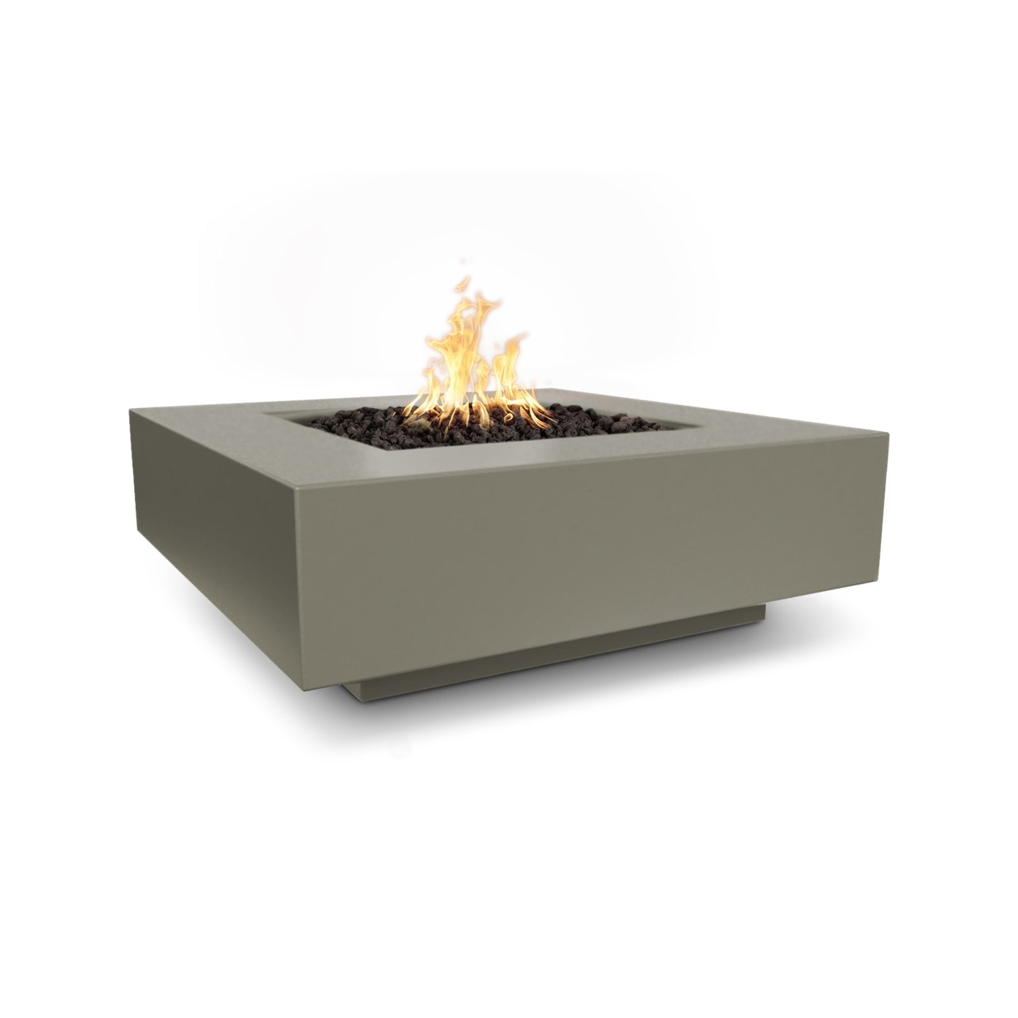 TOP Fires Cabo Square Fire Pit in GFRC Concrete by The Outdoor Plus - Majestic Fountains