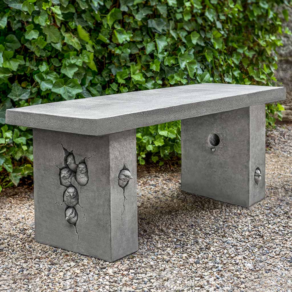 Campania be-144-birdhouse-bench-Majestic Fountains