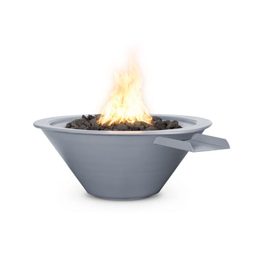 TOP Fires Cazo Fire & Water Bowl in Powder Coated Steel  by The Outdoor Plus - Majestic Fountains