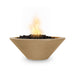 TOP Fires Cazo Round Fire Bowl in GFRC Concrete by The Outdoor Plus - Majestic Fountains