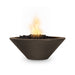 TOP Fires Cazo Round Fire Bowl in GFRC Concrete by The Outdoor Plus - Majestic Fountains