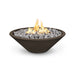 TOP Fires Cazo Fire Pit - No Ledge - in GFRC concrete by The Outdoor Plus - Majestic Fountains