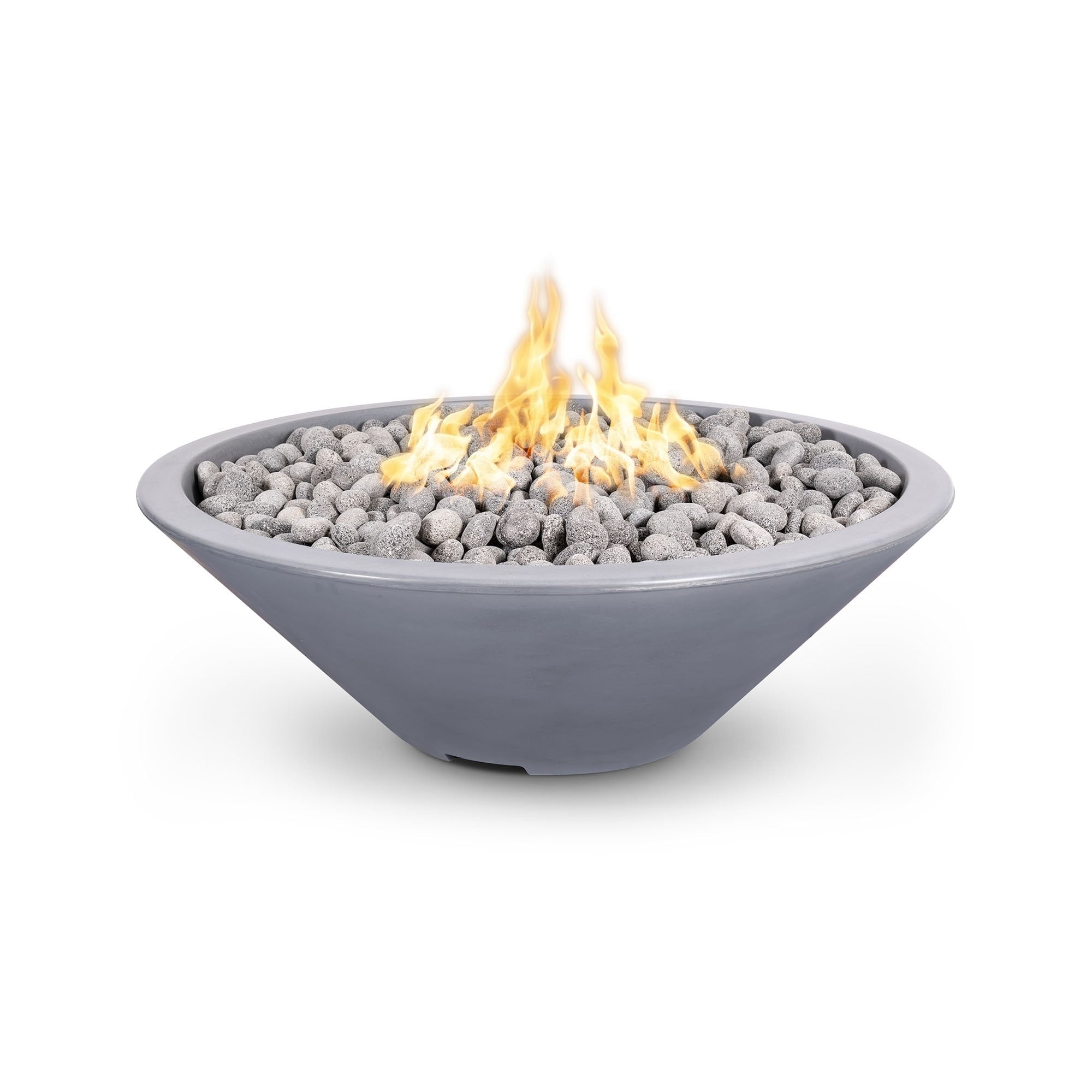 TOP Fires Cazo Fire Pit - No Ledge - in GFRC concrete by The Outdoor Plus - Majestic Fountains