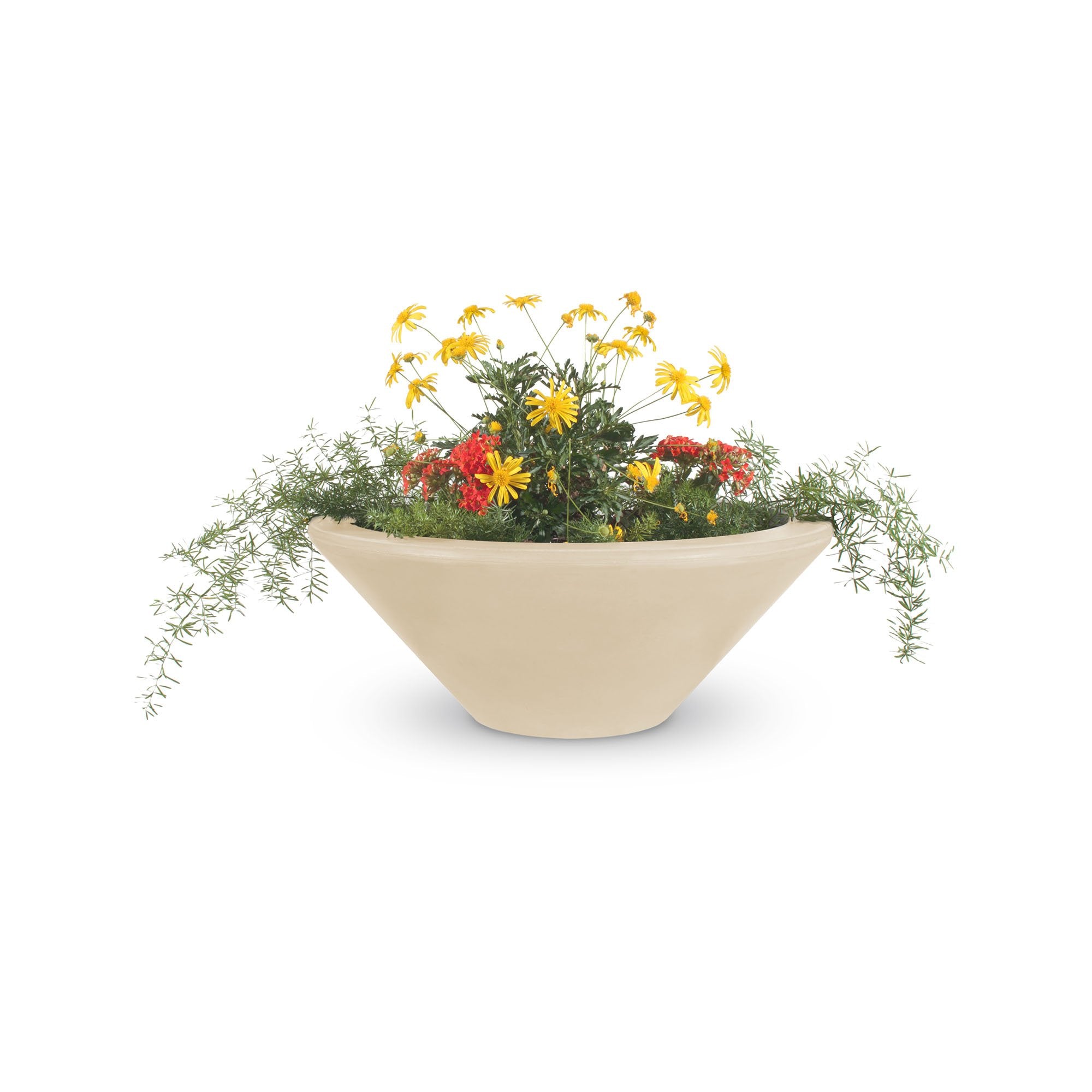 TOP Fires Cazo Planter Bowl in GFRC by The Outdoor Plus - Majestic Fountains