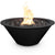 Cazo 30D x 12H Round Fire Bowl in Powder Coated Metal in Black - Majestic Fountains and More