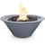 Cazo 24D x 10H Round Fire Bowl in Powder Coated Metal in Gray - Majestic Fountains and More