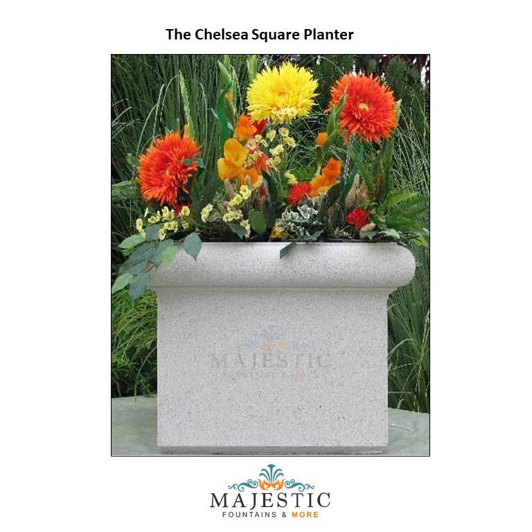 Chelsea Square Planter in GFRC - Majestic Fountains