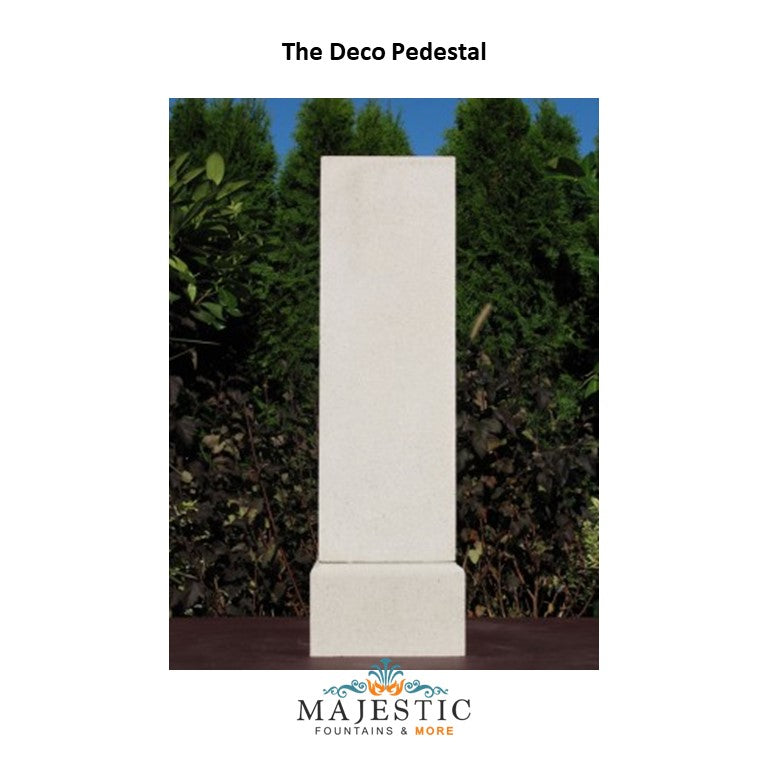 Deco Pedestal in GFRC - Majestic Fountains