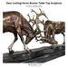 Deer Locking Horns Bronze - Majestic Fountains and More