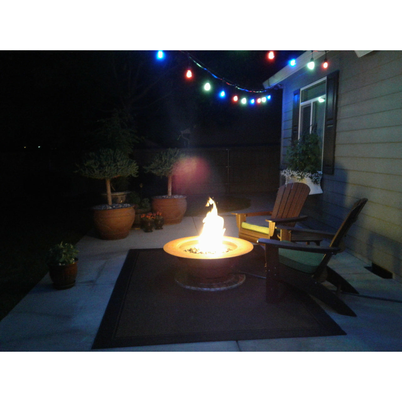 Saturn by Fire Pit Art - Majestic Fountains