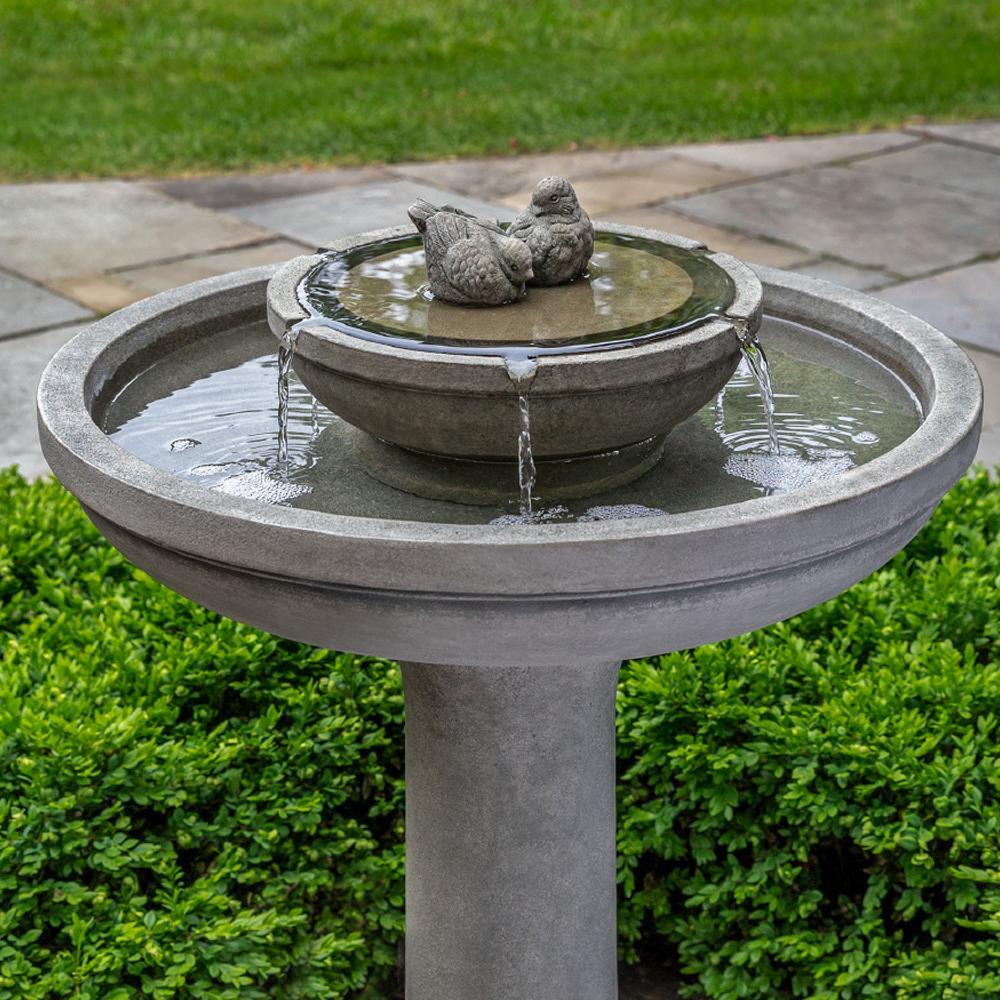 Dolce Nido Fountain in Cast Stone by Campania International FT-326 - Majestic Fountains