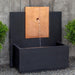 MC3 Fountain-Corten Steel in Cast Stone by Campania International FT-333 - Majestic Fountains