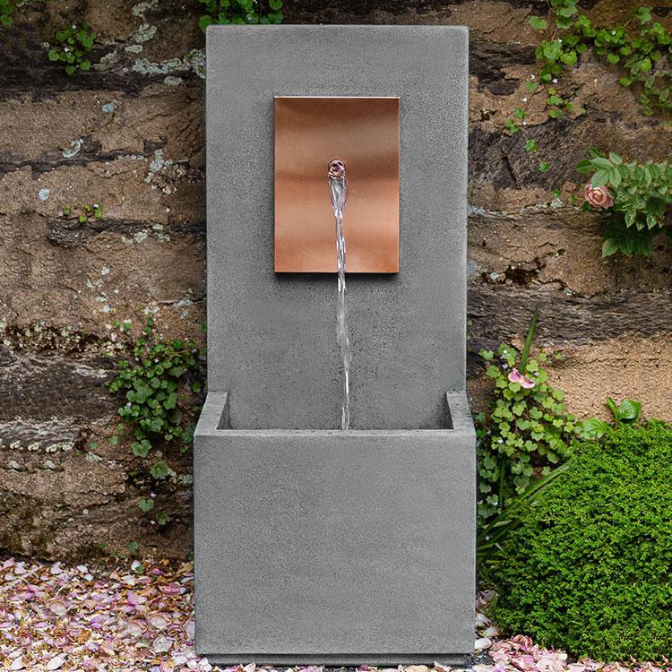 MC 4 Fountain - Copper in Cast Stone by Campania International FT-339/CP - Majestic Fountains