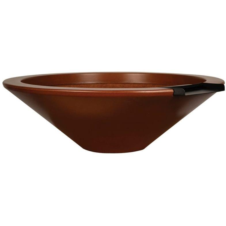 Geo Round Planter Water Bowl in GFRC Concrete - Majestic Fountains