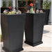 Geo Slender Square Vase Planter - Majestic Fountains