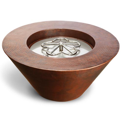 HPC Mesa Copper Fire Bowl - Majestic Fountains and More