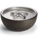 Spun Fire Bowl in Powder Coated Aluminum in Walnut Finish by HPC - Majestic Fountains and More