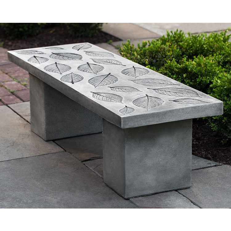 Hydrangea Leaf Bench By Campania International - Majestic Fountains