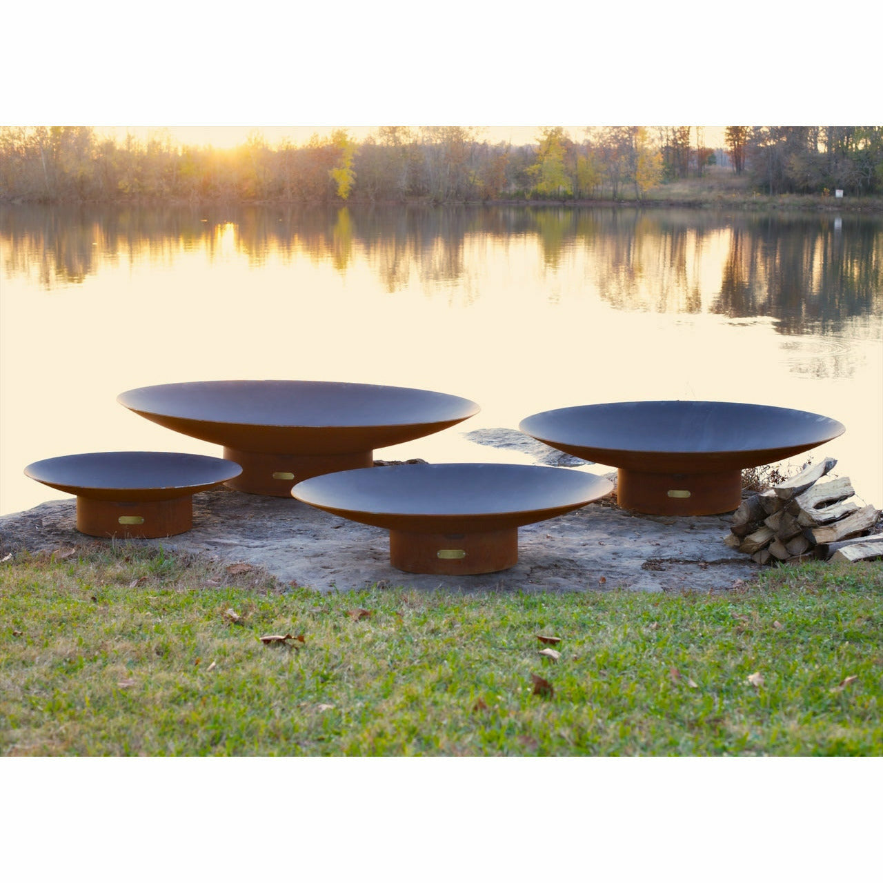 Asia 36" by Fire Pit Art - Majestic Fountains