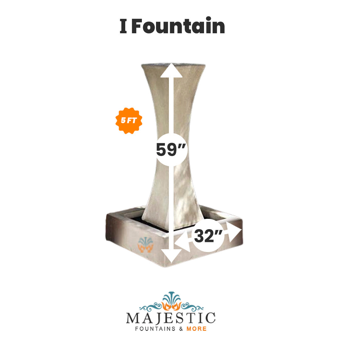 I Fountain - Outdoor Fountain - Majestic Fountains