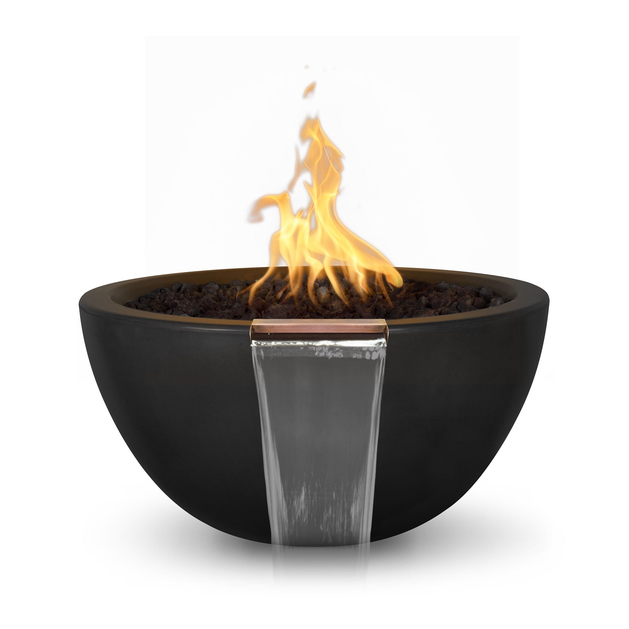 Top Fires Luna Fire & Water Bowl in Concrete by The Outdoor Plus