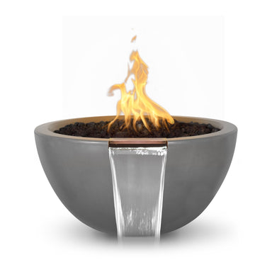 Top Fires Luna Fire & Water Bowl in Concrete by The Outdoor Plus