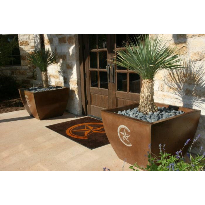 Slick Rock Square Large Planter - Majestic Fountains