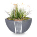 TOP Fires Luna Planter & Water Bowl in GFRC Concrete by The Outdoor Plus - Majestic Fountains