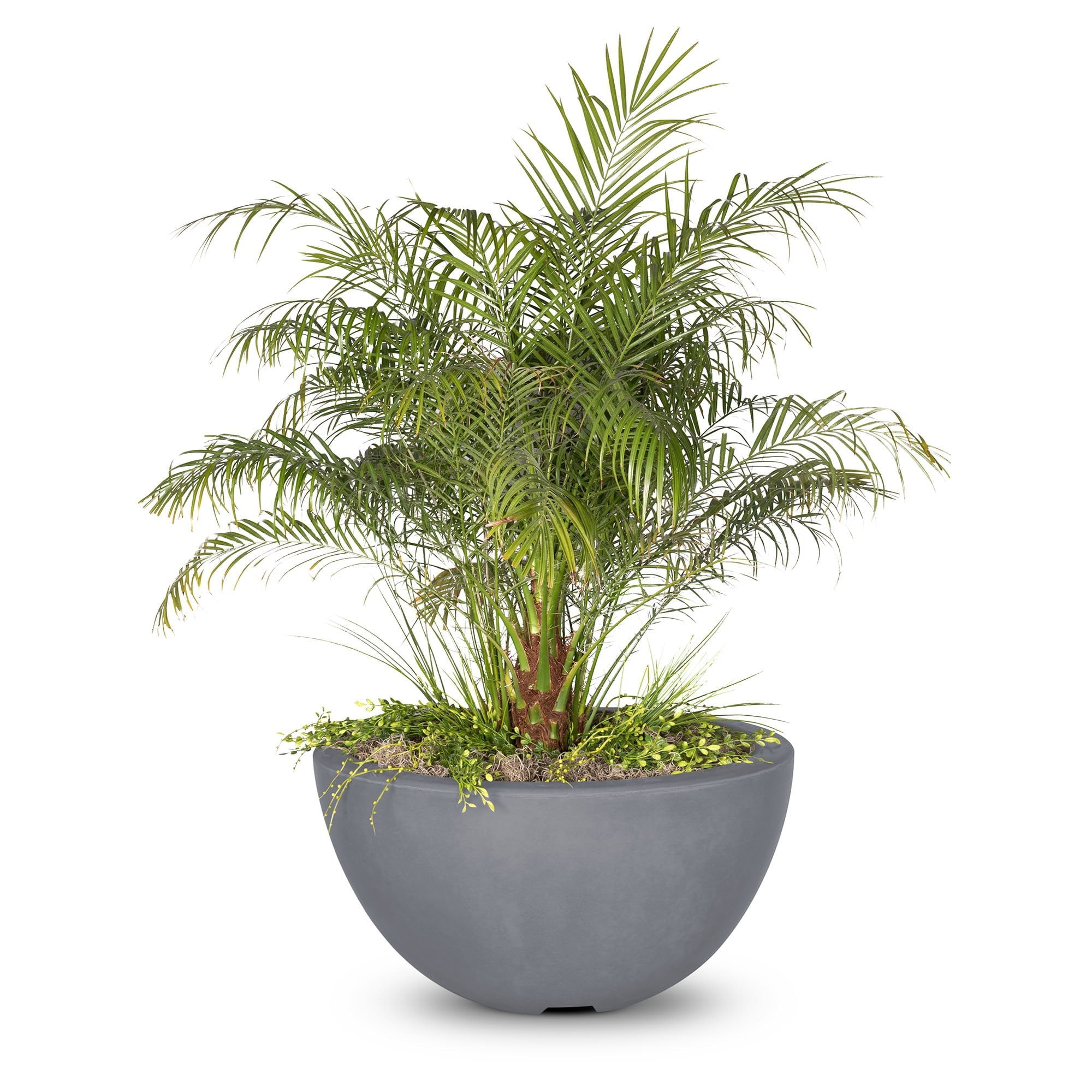 TOP Fires Luna Planter Bowl in GFRC Concrete by The Outdoor Plus - Majestic Fountains