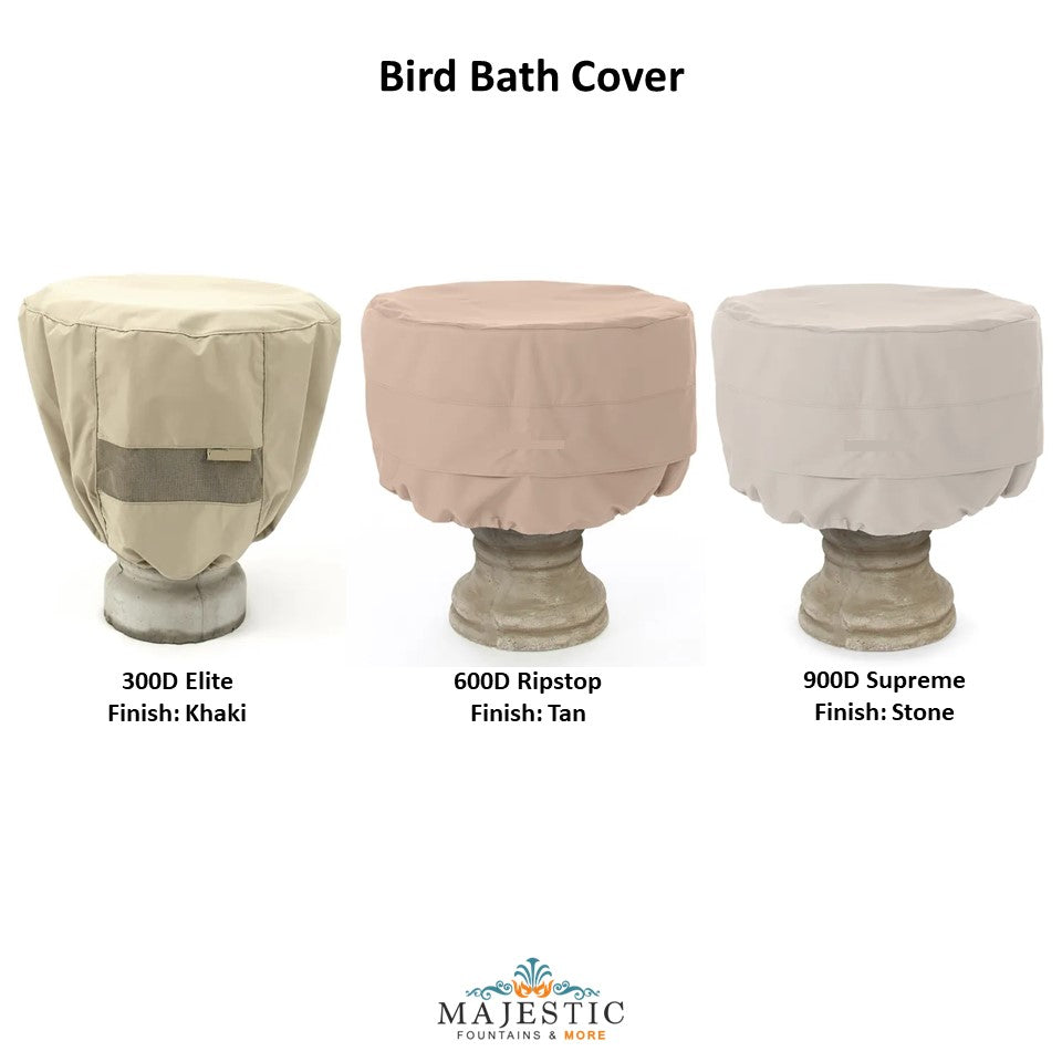 MF Birdbath Cover in 3 Materials & Finishes- Majestic Fountains and More