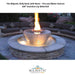 The Majestic Kelly Bowl with 6ft Wide Pool Fire and Water feature - Outdoor Fire Fountain - Majestic Fountains