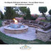 The Majestic Kelly Bowl with 6ft Wide Pool Fire and Water feature - Outdoor Fire Fountain - Majestic Fountains