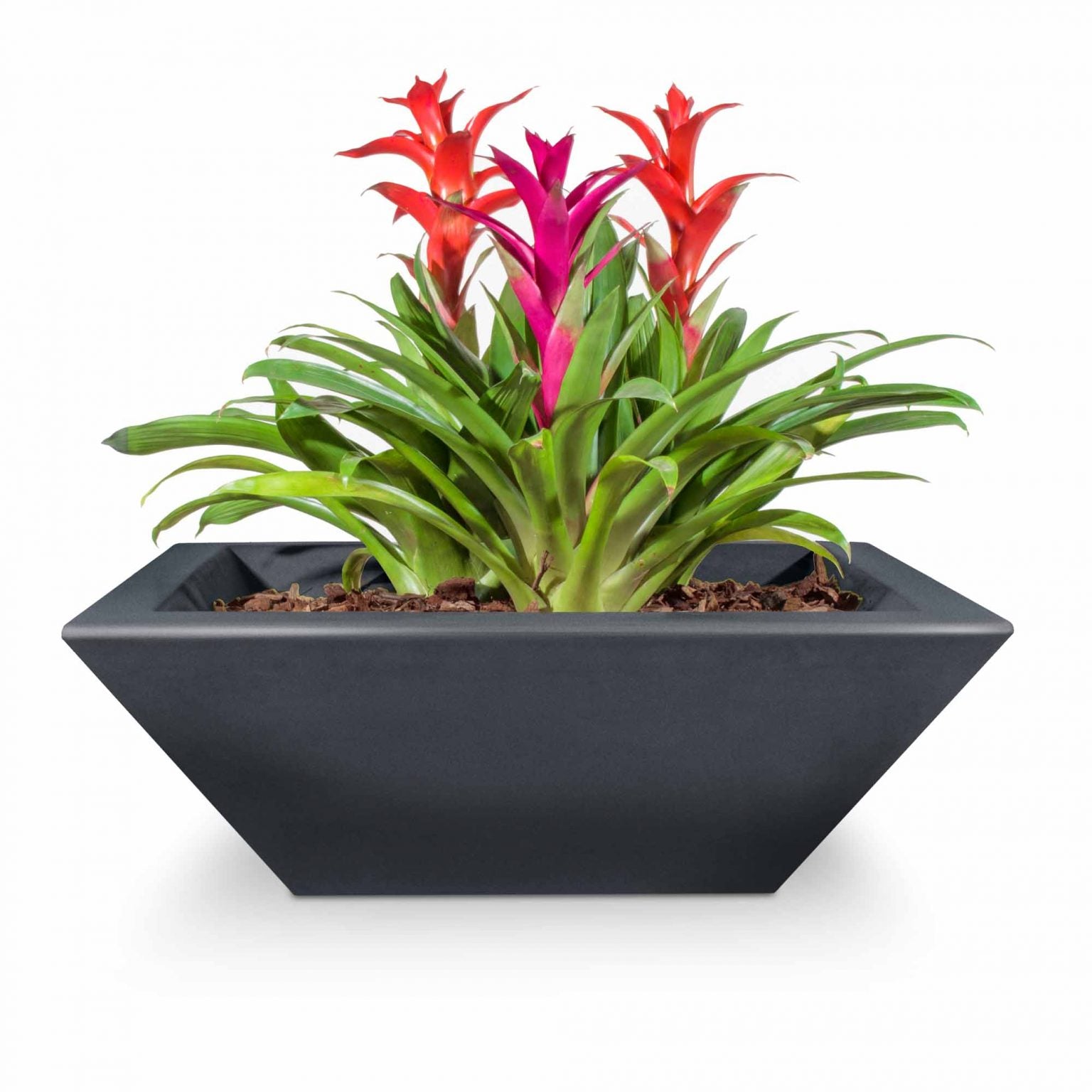 Maya-Concrete-Planter-Bowl-Metallic-Slate-MajesticFountains_More