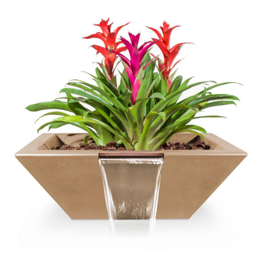 The Outdoor Plus Maya Planter & Water Bowl in GFRC Concrete