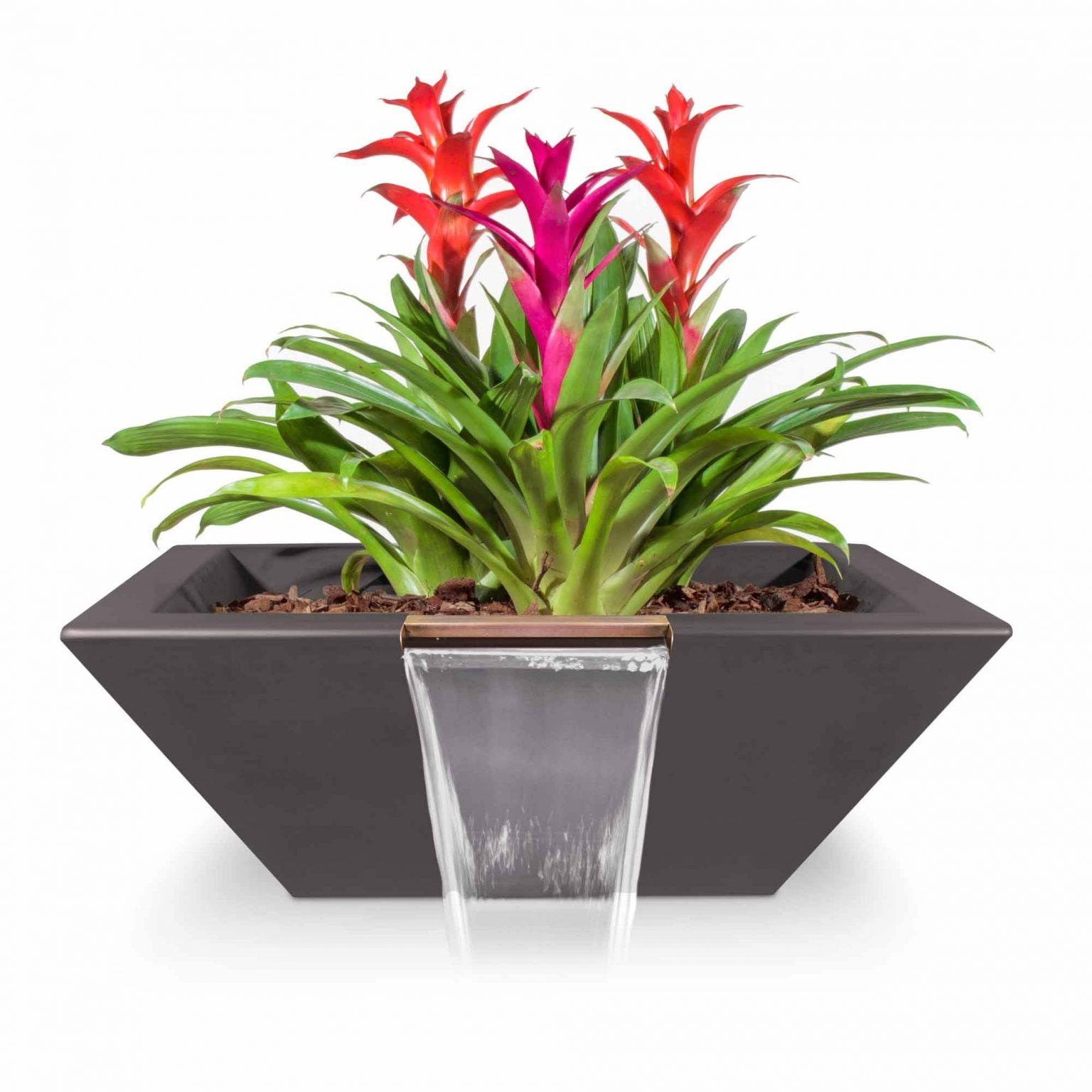 The Outdoor Plus Maya Planter & Water Bowl in GFRC Concrete